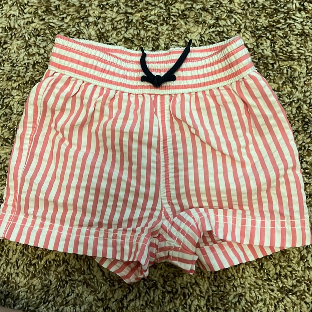 Janie and Jack baby boys swim - pink and white